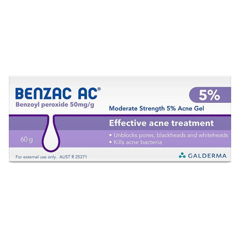BENZAC AC Gel 5% 60g-Matakana Pharmacy