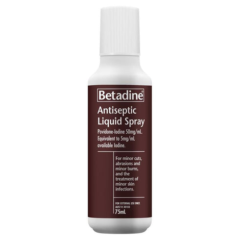 BETADINE Antiseptic Spray 75ml-Matakana Pharmacy
