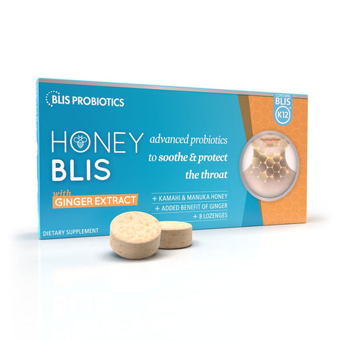 BLIS Honey Blis Gin Extract Loz 8pk-Matakana Pharmacy