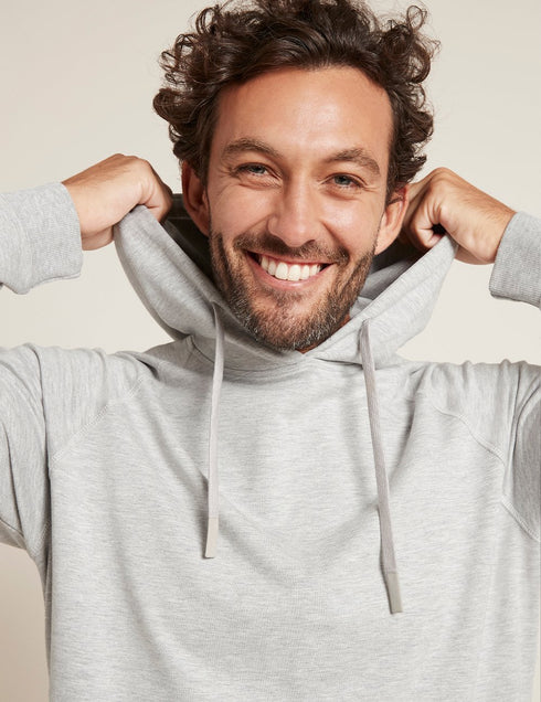 BOODY Mens Weekend Pullover Hoodie Grey Marle Medium-Matakana Pharmacy