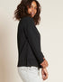 BOODY Womans Weekend Crew Pullover Black Medium-Matakana Pharmacy