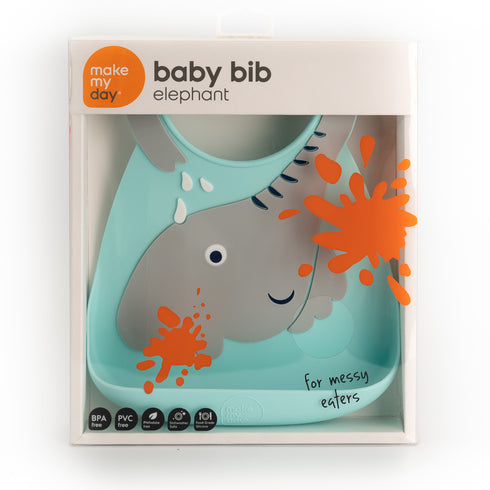 Baby Bib - Elephant-Matakana Pharmacy