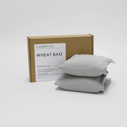 CAMDEN CO. Wheat Bag - Linen Dove Grey-Matakana Pharmacy