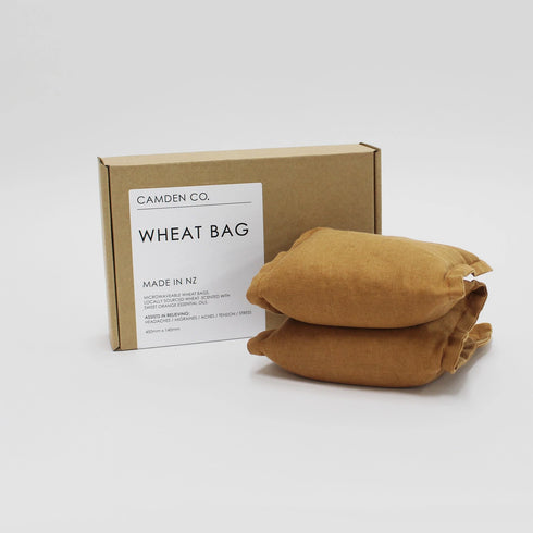 CAMDEN CO. Wheat Bag - Linen Terracotta-Matakana Pharmacy