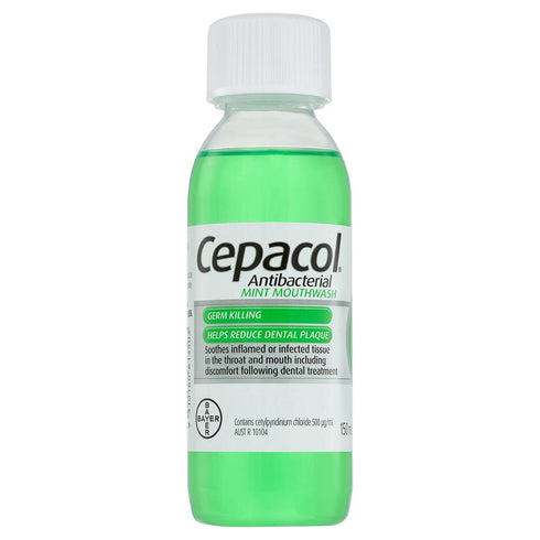 CEPACOL Mouthwash Solution Mint 150ml-Matakana Pharmacy