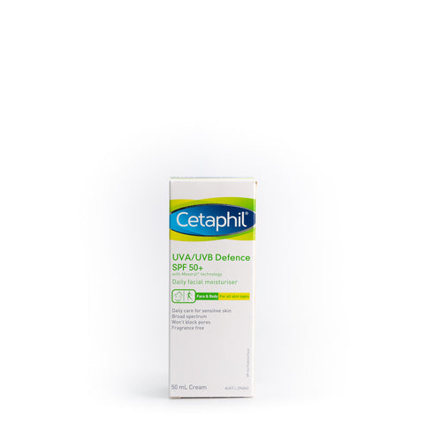 CETAPHIL UVA/UVB Defence SPF50+ 50ml-Matakana Pharmacy