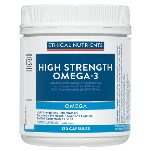 High Strength Omega-3 120 Capsules-Matakana Pharmacy