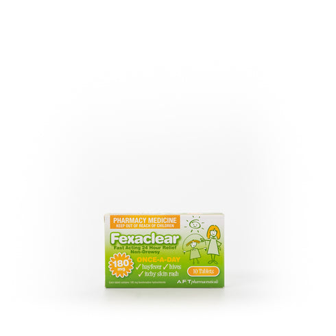 FEXACLEAR 180mg 10s-Matakana Pharmacy