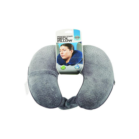 GLOBITE Memory Foam Neck Pillow Grey-Matakana Pharmacy