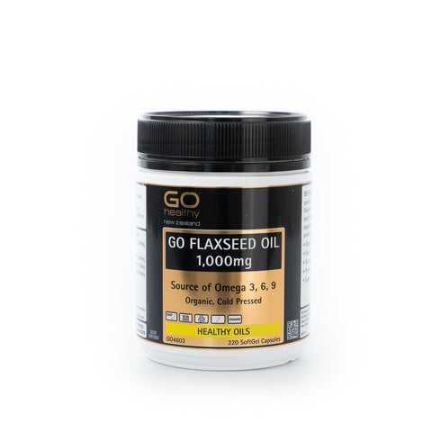 GO HEALTHY Flaxseed Oil 1000mg 220caps-Matakana Pharmacy