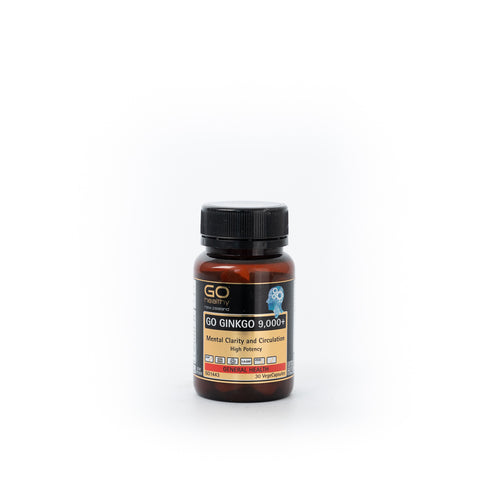 GO HEALTHY Ginkgo 9000+ 30VegeCaps-Matakana Pharmacy
