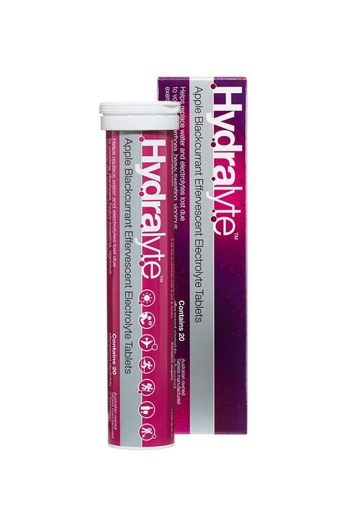 HYDRALYTE Effervescent Apple & Blackcurrant 20tabs-Matakana Pharmacy