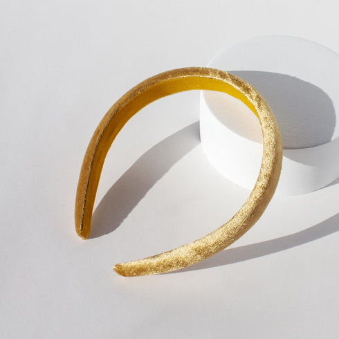 ADORN by MAE. Headband Velvet Mustard-Matakana Pharmacy