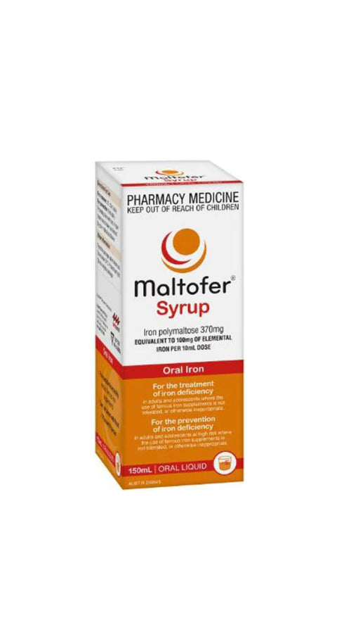 MALTOFER Iron Syrup 50mg/5ml 150ml-Matakana Pharmacy