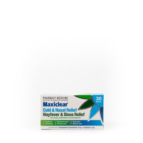 MAXICLEAR Cold & Nasal H/F&Sinus 30s-Matakana Pharmacy