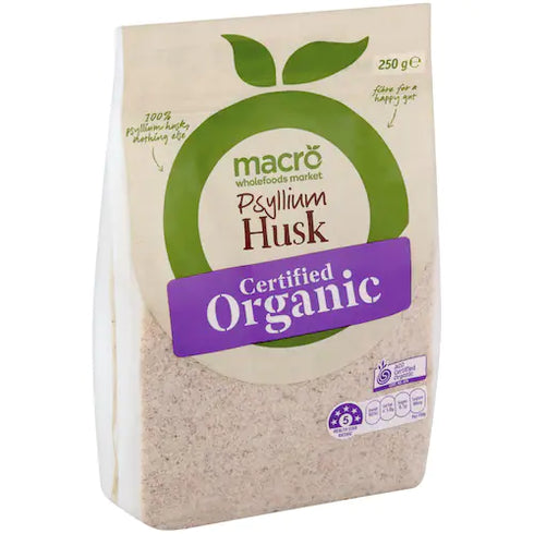 Macro Organic Psyllium Husk 250g-Matakana Pharmacy