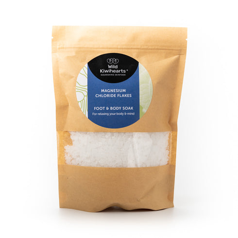 WILD KIWIHEARTS Magnesium Flakes In A Pouch 500g-Matakana Pharmacy