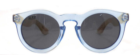 Moana Sunnies - Ice Blue, wood arms-Matakana Pharmacy