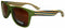 Moana Sunnies Green w/striped arms-Matakana Pharmacy