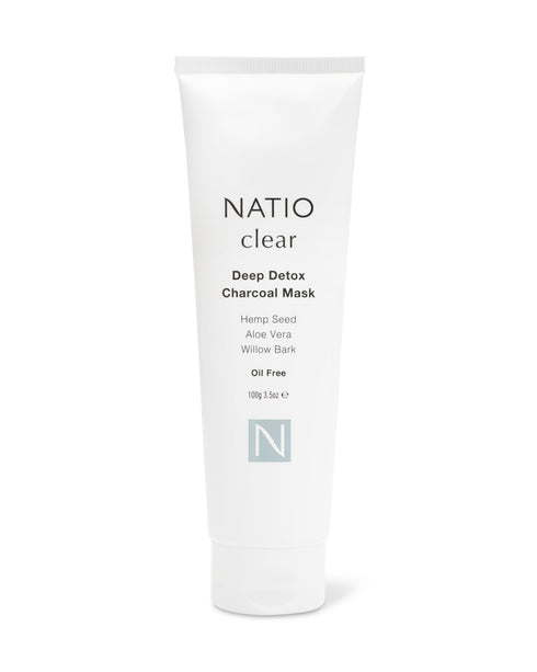 NATIO Clear Deep Detox Charcoal Mask 100g-Matakana Pharmacy
