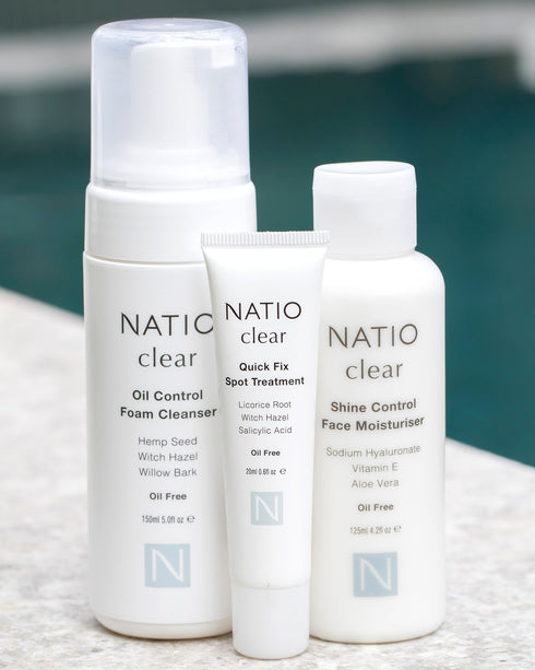 NATIO Clear Oil Control Foam Cleanser 150ml-Matakana Pharmacy