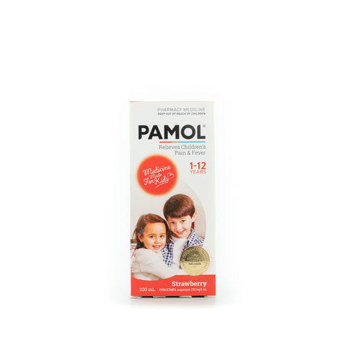 PAMOL All Ages Strawberry Colour Free 100ml-Matakana Pharmacy