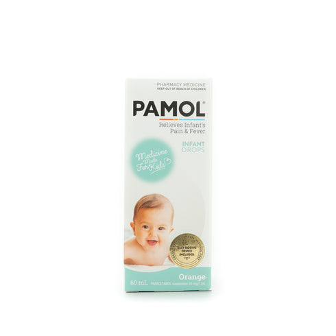 PAMOL Infant Drops Colour Free 60ml-Matakana Pharmacy