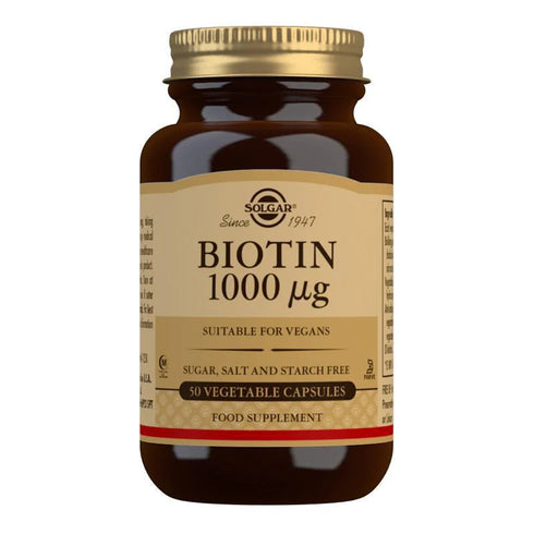 SOLGAR Biotin 1000mcg 50 caps-Matakana Pharmacy