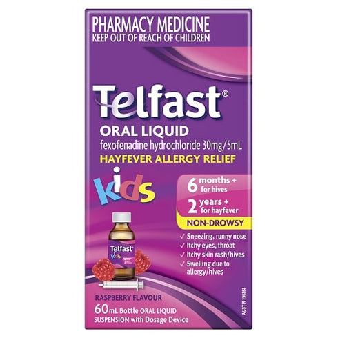 TELFAST Oral Liquid Kid 60mL-Matakana Pharmacy