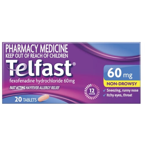TELFAST Tablets 60mg 20s-Matakana Pharmacy