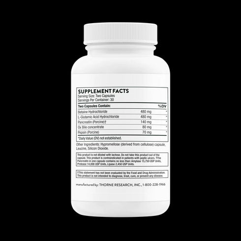 THORNE Advanced Digestive Enzymes (formerly Bio-Gest) 60caps-Matakana Pharmacy
