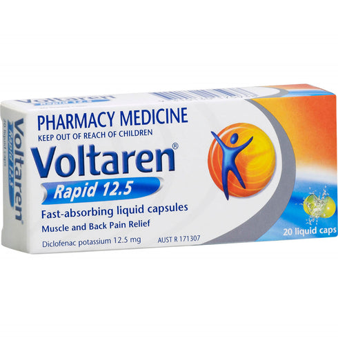 Voltaren Rapid 12.5mg Liq Caps 20s-Matakana Pharmacy