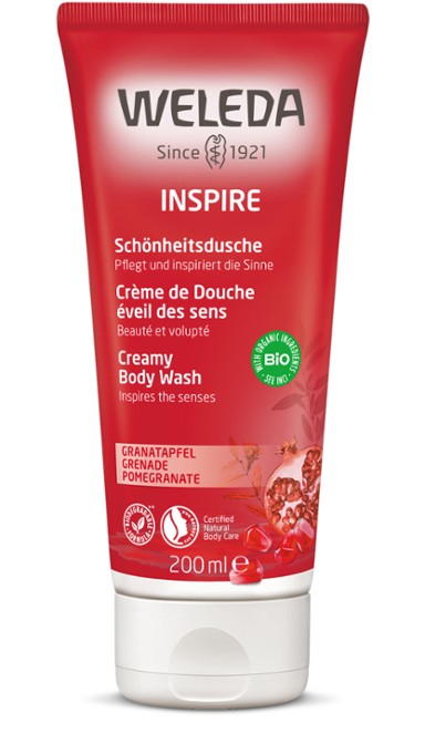 WELEDA Pomegranate Body Wash 200ml-Matakana Pharmacy