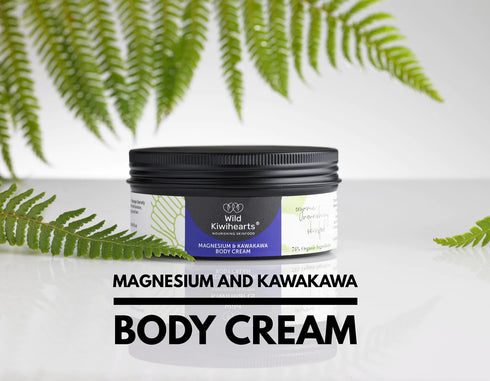 WILD KIWIHEARTS Magnesium & Kawakawa Cream 50ml-Matakana Pharmacy