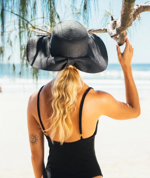 Kooringal Lady Wide Brim Palm Cove Black-Matakana Pharmacy