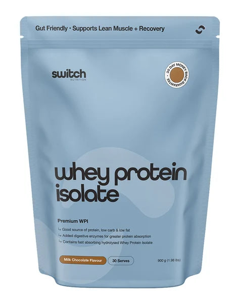 Switch WPI Whey Isolate Protein 900g | Milk Chocolate-Switch Nutrition-Matakana Pharmacy