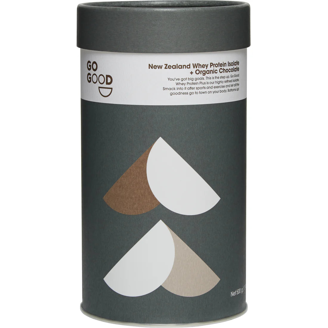 Whey Protein Isolate + Organic Chocolate 500g-Go Good-Matakana Pharmacy