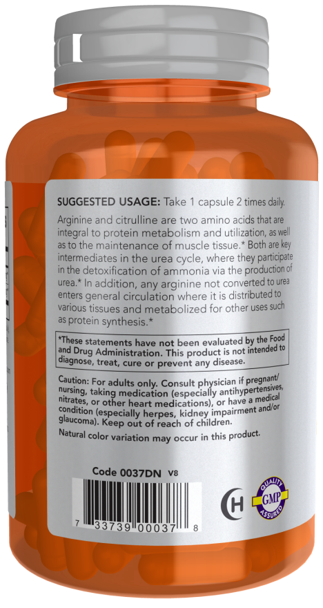 Acetyl L-Carnitine 500mg 100VC-NOW Supplements-Matakana Pharmacy