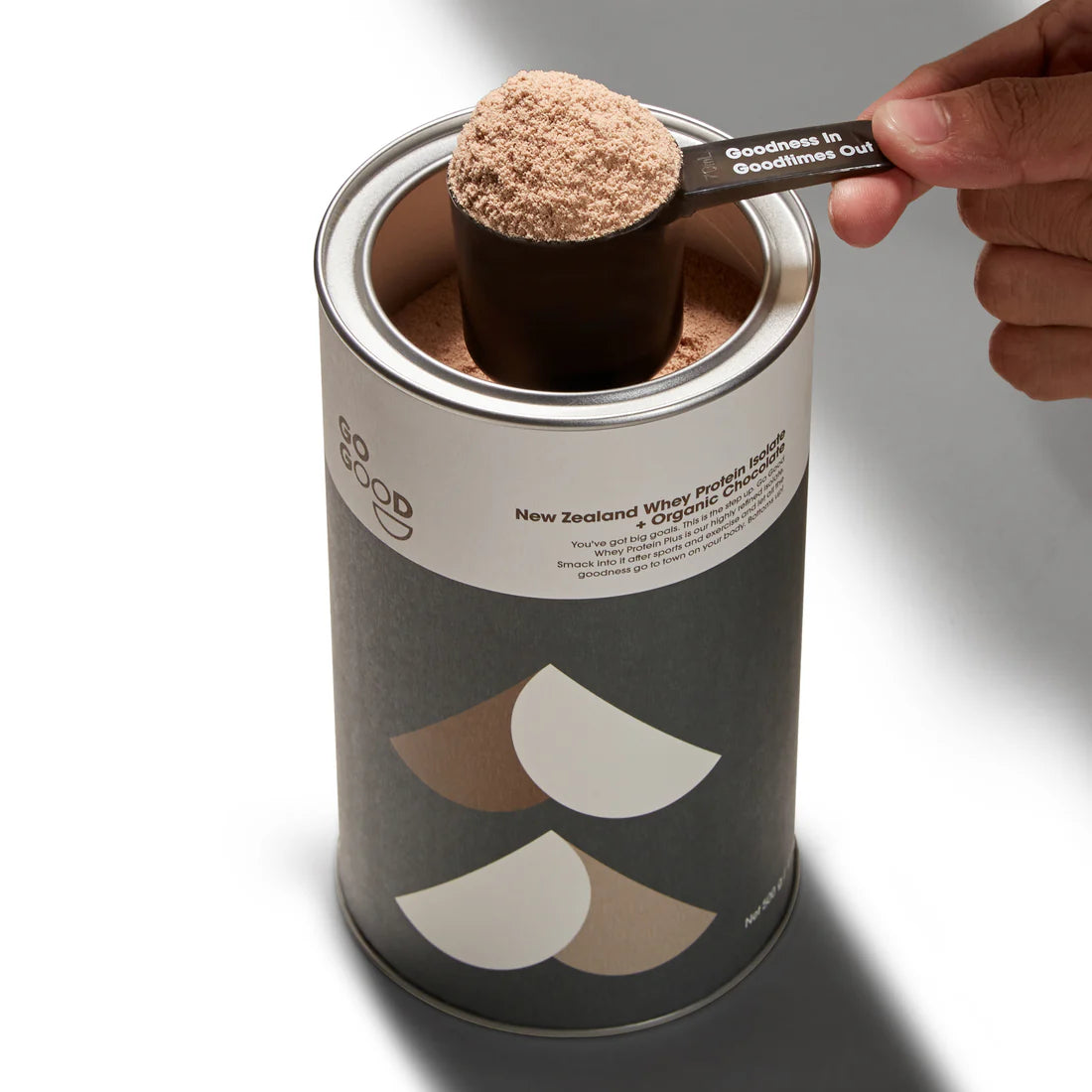 Whey Protein Isolate + Organic Chocolate 500g-Go Good-Matakana Pharmacy