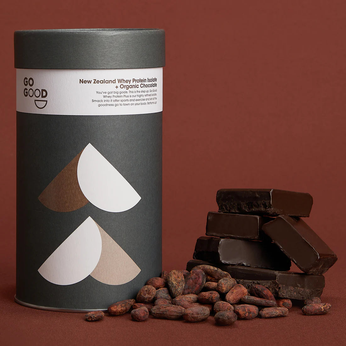Whey Protein Isolate + Organic Chocolate 500g-Go Good-Matakana Pharmacy