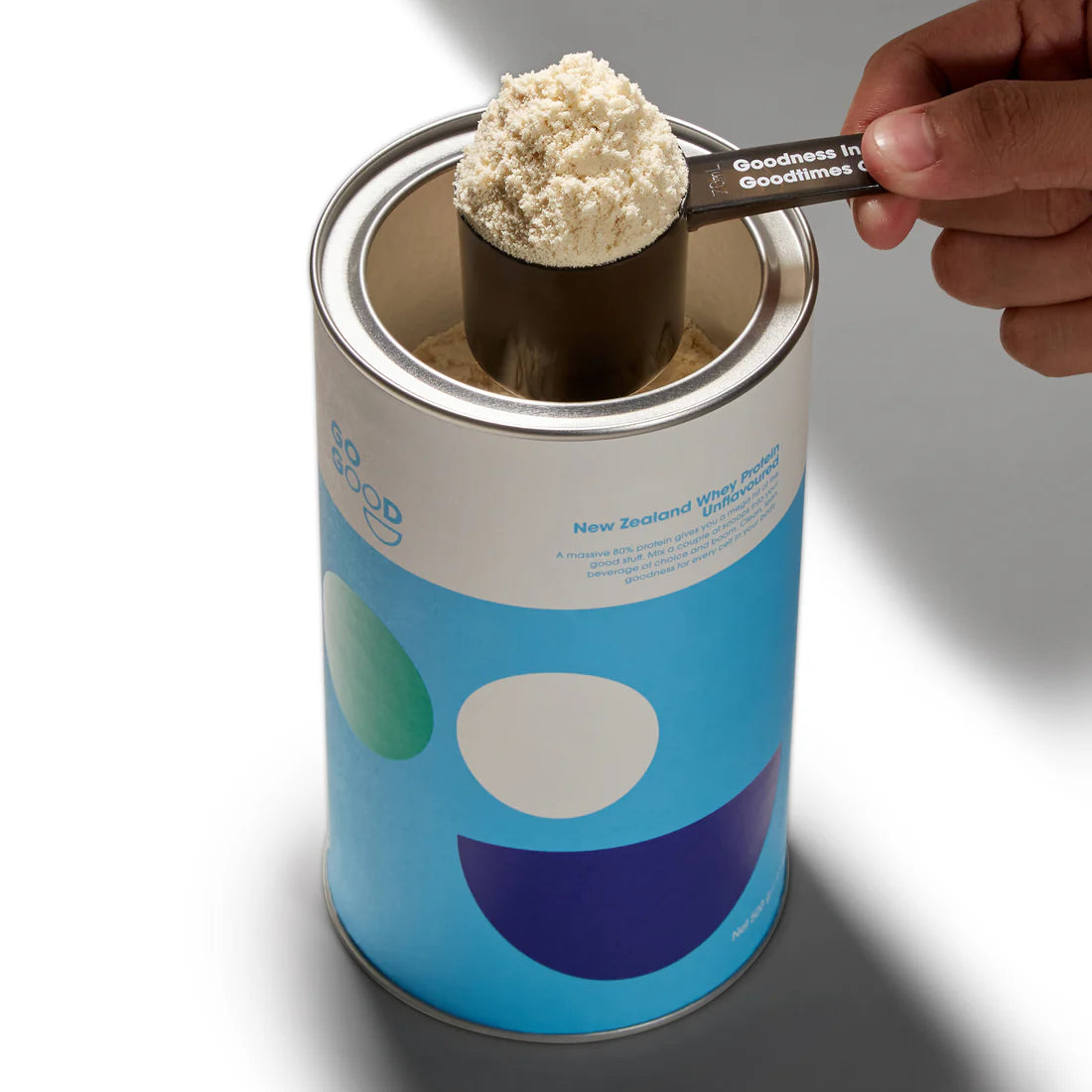 Unflavoured Whey Protein Concentrate 1kg-Go Good-Matakana Pharmacy