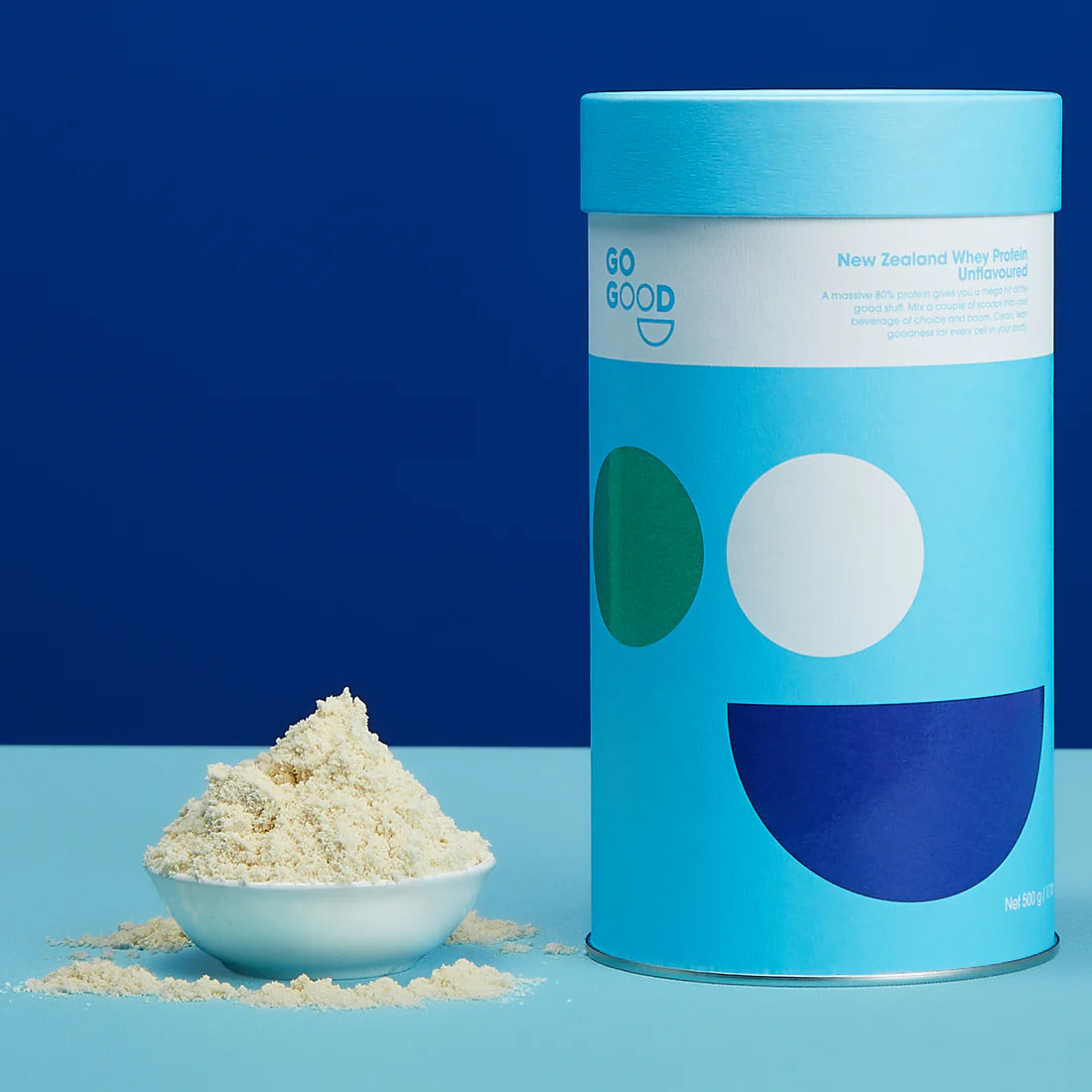 Unflavoured Whey Protein Concentrate 1kg-Go Good-Matakana Pharmacy