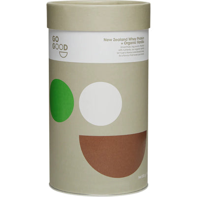 Whey Protein Powder + Organic Vanilla 1kg-Go Good-Matakana Pharmacy