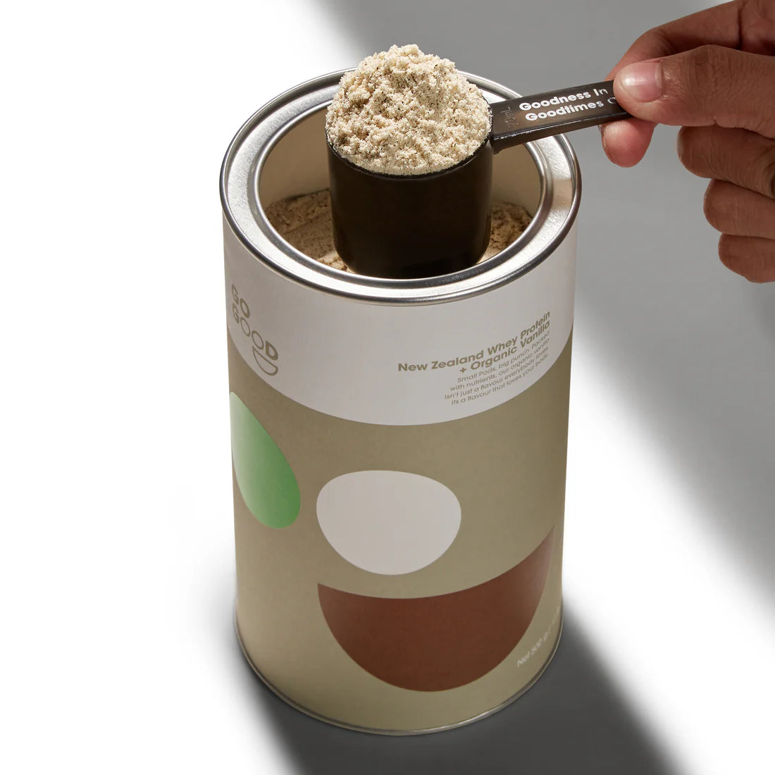 Whey Protein Powder + Organic Vanilla 500g-Go Good-Matakana Pharmacy