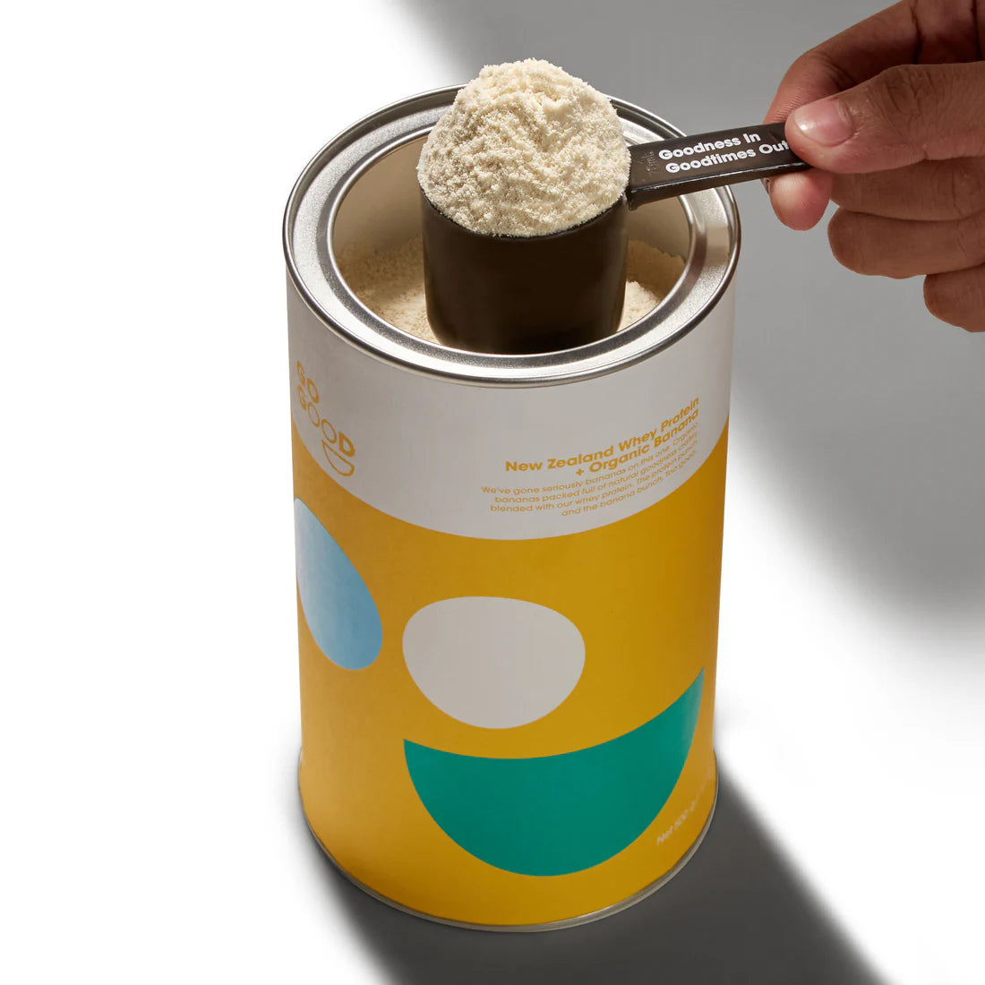 Whey Protein Powder + Organic Banana 1kg-Go Good-Matakana Pharmacy
