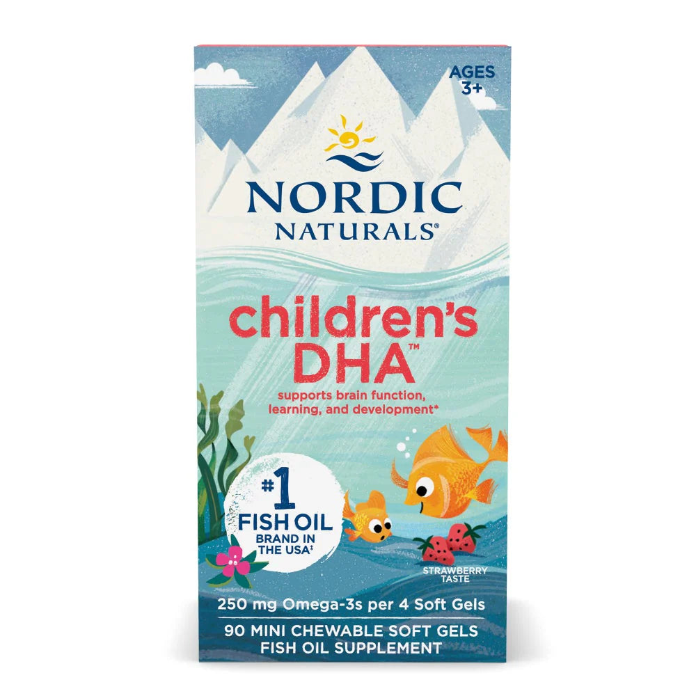 NORDIC Children DHA Strawberry 90-Nordic Naturals-Matakana Pharmacy