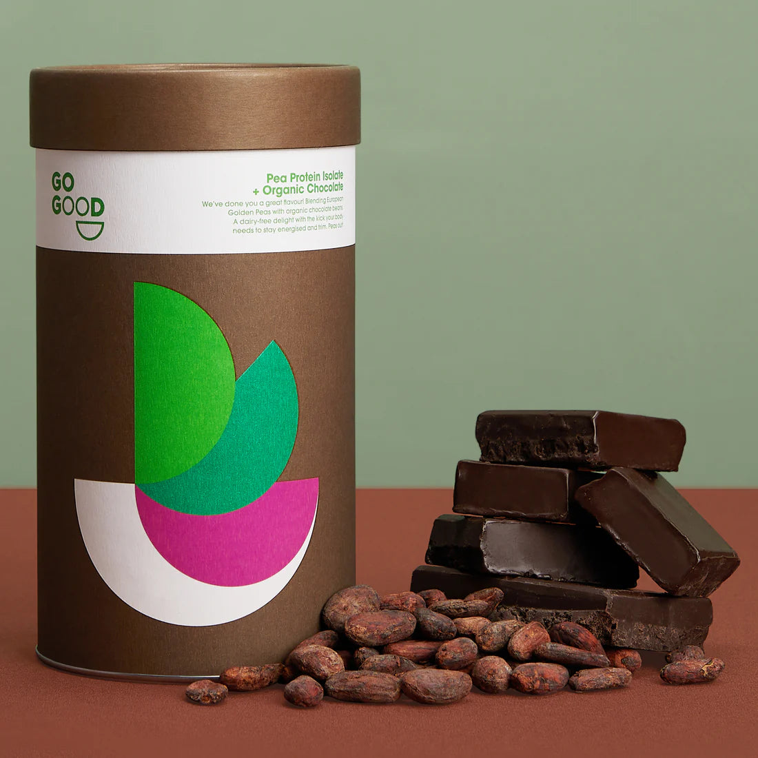 Plant Protein Isolate + Organic Chocolate 1kg-Go Good-Matakana Pharmacy