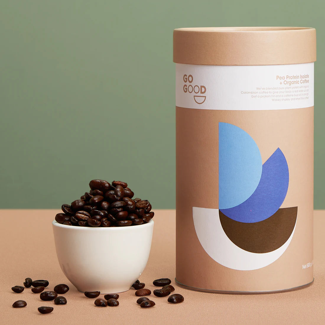 Plant Protein Isolate + Organic Coffee 1kg-Go Good-Matakana Pharmacy