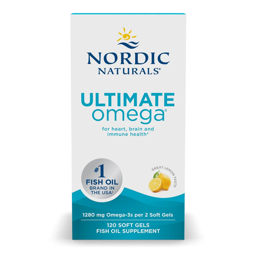 Ultimate Omega - Lemon 180 Soft Gel Caps-Nordic Naturals-Matakana Pharmacy
