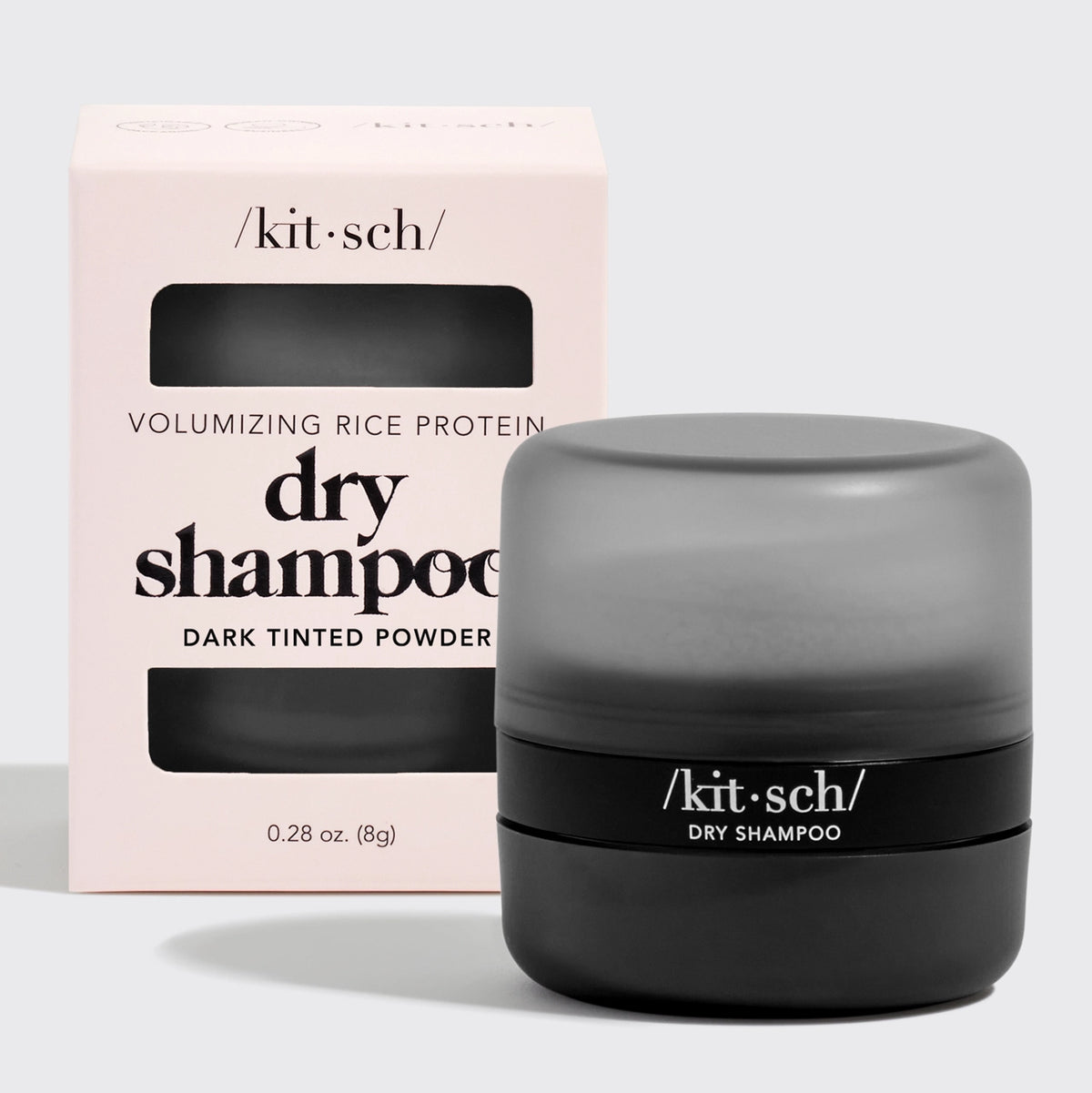 Volumising Rice Protein Dry Shampoo - Dark Tinted Powder-KITSCH-Matakana Pharmacy